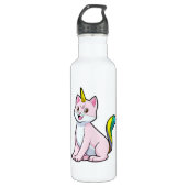 Cat Unicorn Edelstahlflasche (Vorderseite)