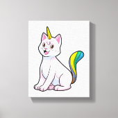 Cat Unicorn Leinwanddruck (Vorderseite)