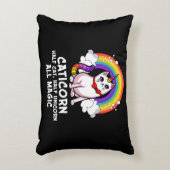 Cat Unicorn Magical Caticorn Kitten Rainbow Pet Dekokissen (Vorderseite(Vertikal))