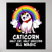 Cat Unicorn Magical Caticorn Kitten Rainbow Pet Poster (Vorne)