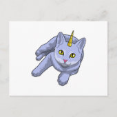 Cat Unicorn Postkarte (Vorderseite)