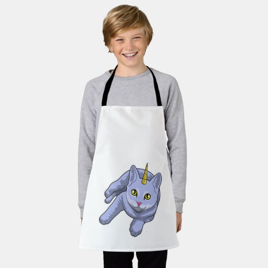 Cat Unicorn Schürze (Getragen)
