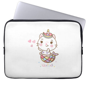 Cat Unicorn Shirt - Unicat Mermaid Cat Ich glaube, Laptopschutzhülle