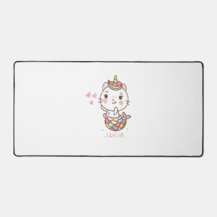 Cat Unicorn Shirt - Unicat Mermaid Cat Ich glaube, Schreibtischunterlage
