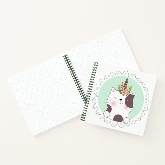 Cat Unicorn Sketchbook Notebook Notizblock (Innenseite)