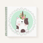 Cat Unicorn Sketchbook Notebook Notizblock (Vorderseite)