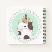 Cat Unicorn Sketchbook Notebook Notizblock (Rückseite)