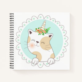 Cat Unicorn Sketchbook Notebook Notizblock