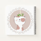 Cat Unicorn Sketchbook Notebook Notizblock (Rückseite)