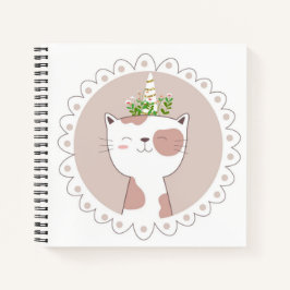 Cat Unicorn Sketchbook Notebook Notizblock
