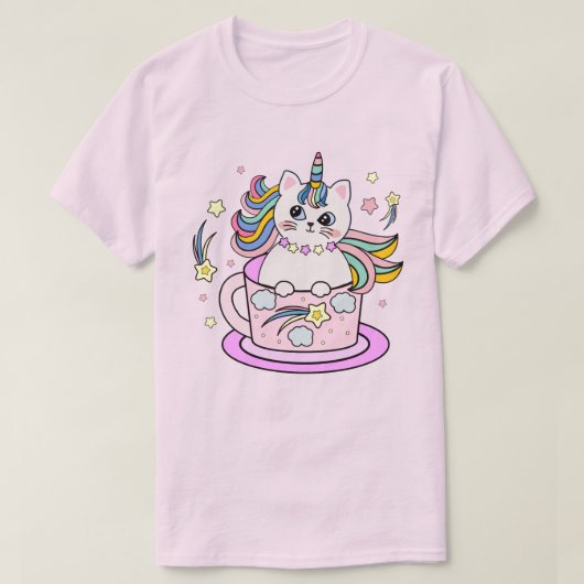 Cat Unicorn T - Shirt (Design vorne)