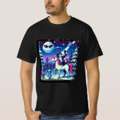 Cat & Unicorn UFO Selfie: Big Meeting #12 T-Shirt (Vorderseite)