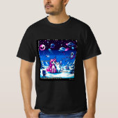 Cat & Unicorn UFO Selfie: Big Meeting #2 T-Shirt (Vorderseite)