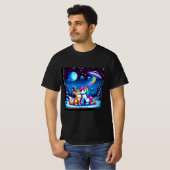 Cat & Unicorn UFO Selfie: Big Meeting #4 T-Shirt (Vorne ganz)