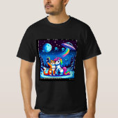 Cat & Unicorn UFO Selfie: Big Meeting #4 T-Shirt (Vorderseite)