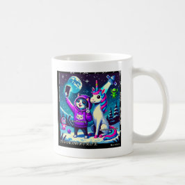 Cat & Unicorn UFO Selfie: Big Meeting Mug Kaffeetasse