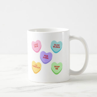 Cat Valentine Candy Hearts Tasse