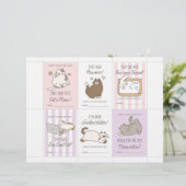 Cat Valentine Cards for Kids Briefbogen (Stehend Vorderseite)