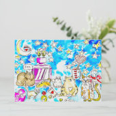 Cat Valentine Feiertagskarte (Stehend Vorderseite)