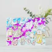 Cat Valentine Feiertagskarte (Stehend Vorderseite)