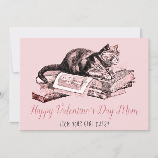 Cat Valentine Feiertagskarte (Vorderseite)