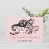 Cat Valentine Feiertagskarte (Stehend Vorderseite)