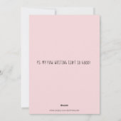 Cat Valentine Feiertagskarte (Rückseite)