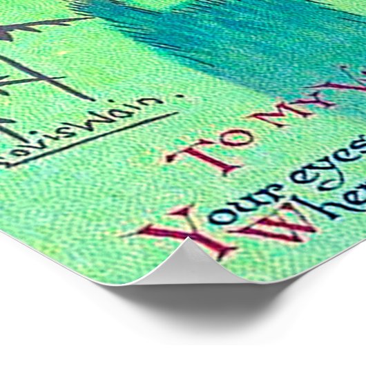 Cat Valentine, Louis Wain Poster (Ecke)