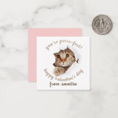 Cat Valentine Tageskarte Mitteilungskarte (Vorderseite/Rückseite Beispiel)