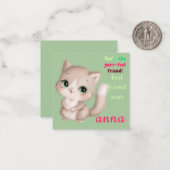 Cat Valentine Tageskarte Mitteilungskarte (Vorderseite/Rückseite Beispiel)