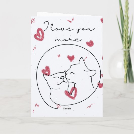Cat valentine's day cards karte (Rückseite)