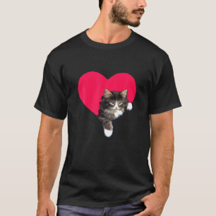Cat Valentine's Day Niedlich Kitty Valentine Gesch T-Shirt