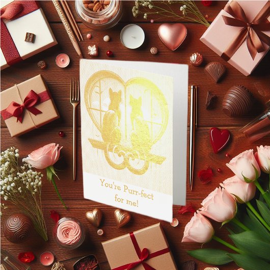 Cat Valentine's schöne Folienkarte