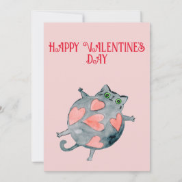 Cat Valentinstag Card - niedliche Cat Holiday Card Feiertagskarte