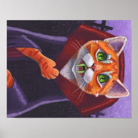 Cat Vampire Orange Tabby Poster (Vorne)