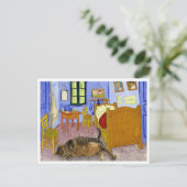 Cat Van Gough Postkarte (Stehend Vorderseite)