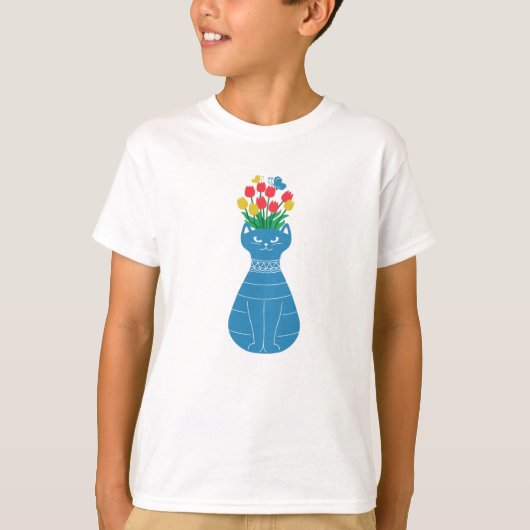 Cat Vase T-Shirt (Vorderseite)