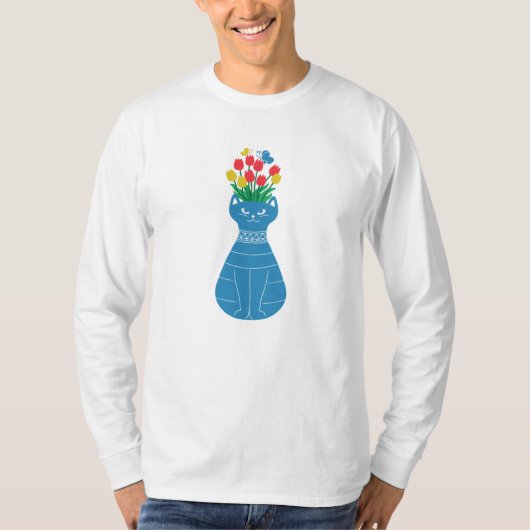 Cat Vase T-Shirt (Vorderseite)
