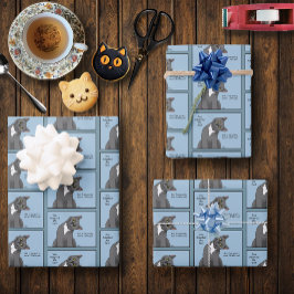 Cat Vater Adoption Vatertag Geschenkpapier Set