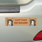 Cat-Vater an Bord Autoaufkleber (Auf Auto)
