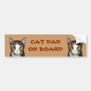 Cat-Vater an Bord Autoaufkleber
