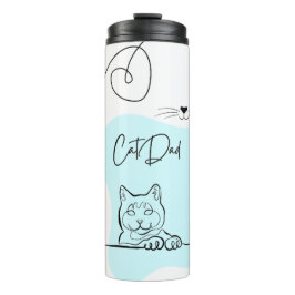 Cat Vater Begleiter Katze Katze Print Tumbler Thermosbecher