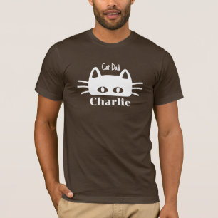 Cat Vater benutzerdefinierter Katzenname T-Shirt