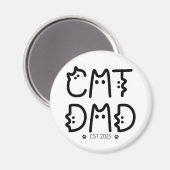 Cat Vater Custom Year Magnet (Vorderseite/Rückseite)