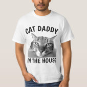 CAT-VATER-DADDY IM HAUS Funny T - Shirt (Vorderseite)
