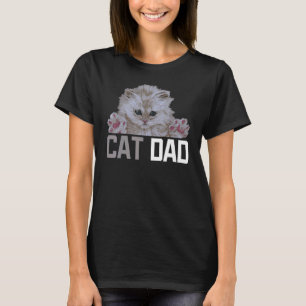 Cat Vater Daddy Kitten Kitty Eigentümer Pelz Paren T-Shirt