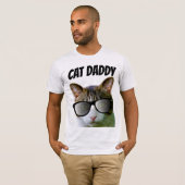 CAT-VATER DADDY-T - Shirt Sonnenbrille (Vorne ganz)