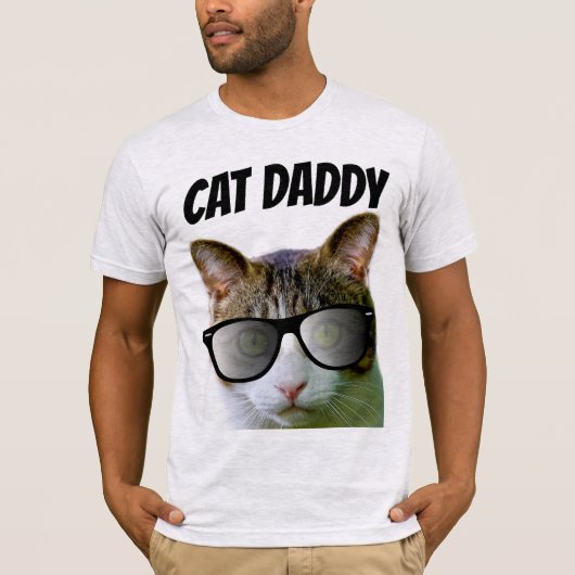 CAT-VATER DADDY-T - Shirt Sonnenbrille (Vorderseite)