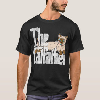 Cat Vater Der Katvater Crazy Siamese Katze Vater K T-Shirt