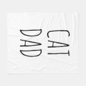 "Cat Vater" Einfaches modernes Bauernhaus Fleecedecke (Vorderseite (Horizontal))